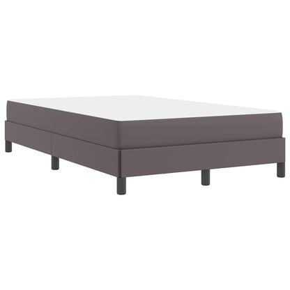Letto con materasso Grigio 120 x 200 cm Pelle sintetica