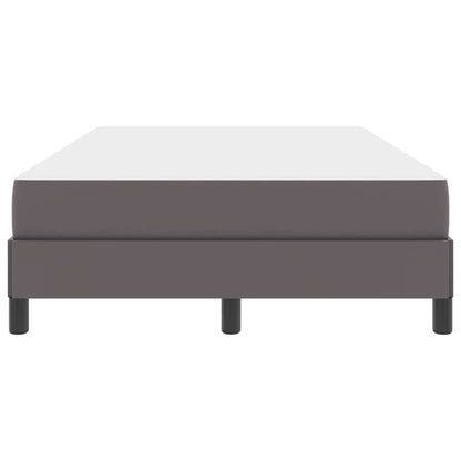 Letto con materasso Grigio 120 x 200 cm Pelle sintetica