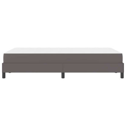 Letto con materasso Grigio 120 x 200 cm Pelle sintetica