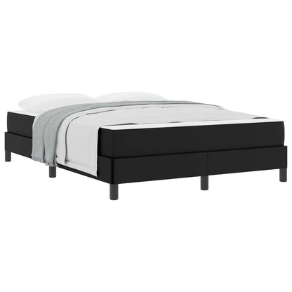 Struttura del letto con materasso Nero 140 x 190 cm Tessuto | homemem39