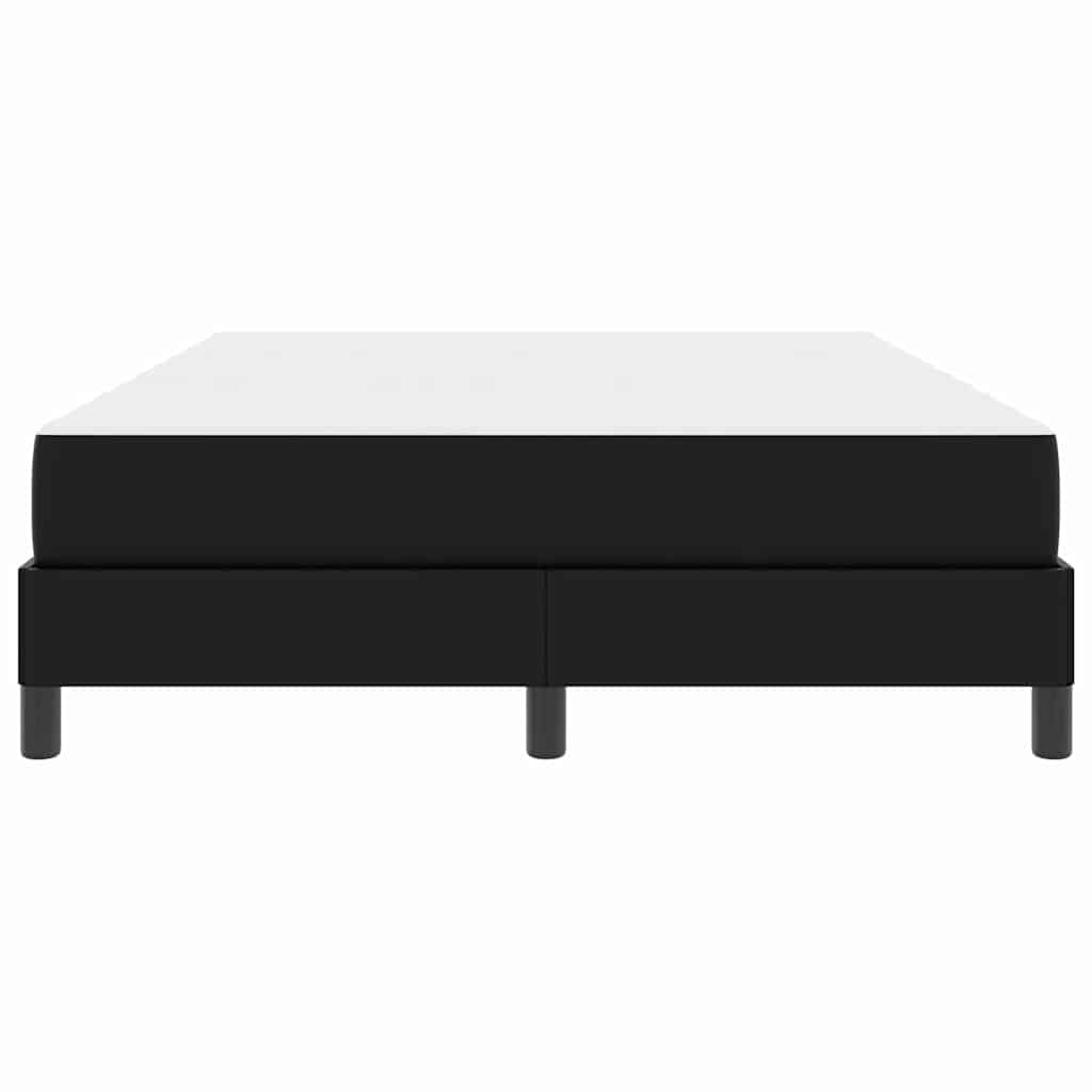 Struttura del letto con materasso Nero 140 x 190 cm Tessuto | homemem39