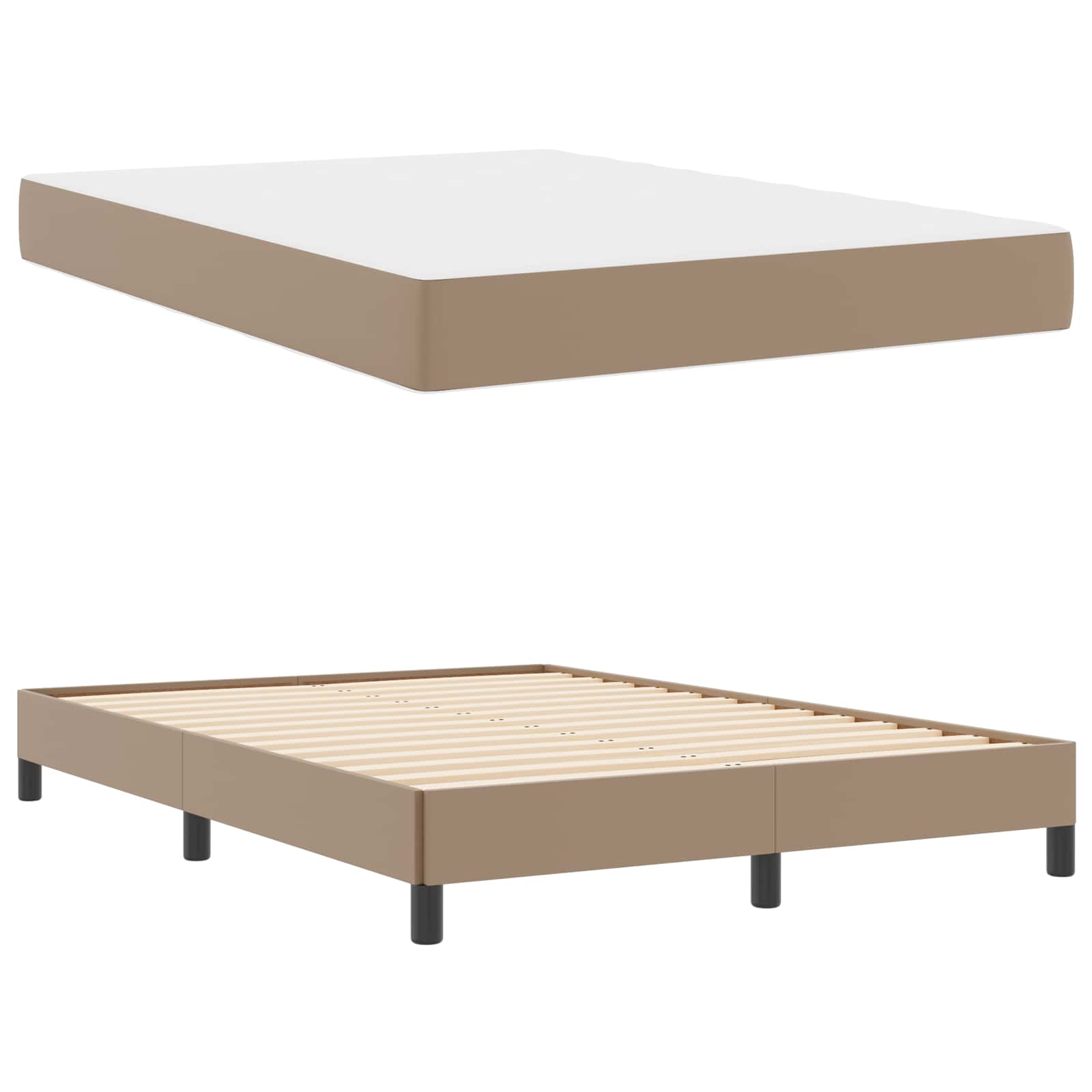 Struttura del letto Cappuccino 140 x 190 cm Tessuto | homemem39