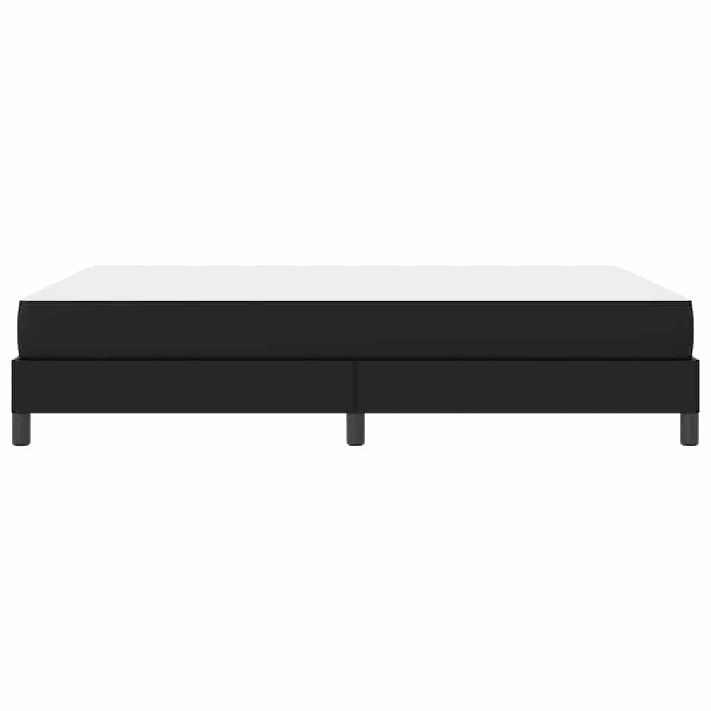 Struttura del letto con materasso Nero 140 x 200 cm Tessuto | homemem39