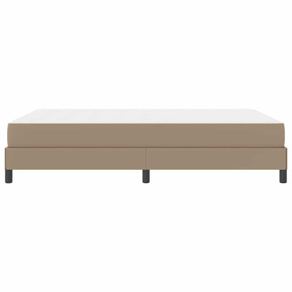 Letto con materasso Cappuccino 140 x 200 cm Pelle sintetica
