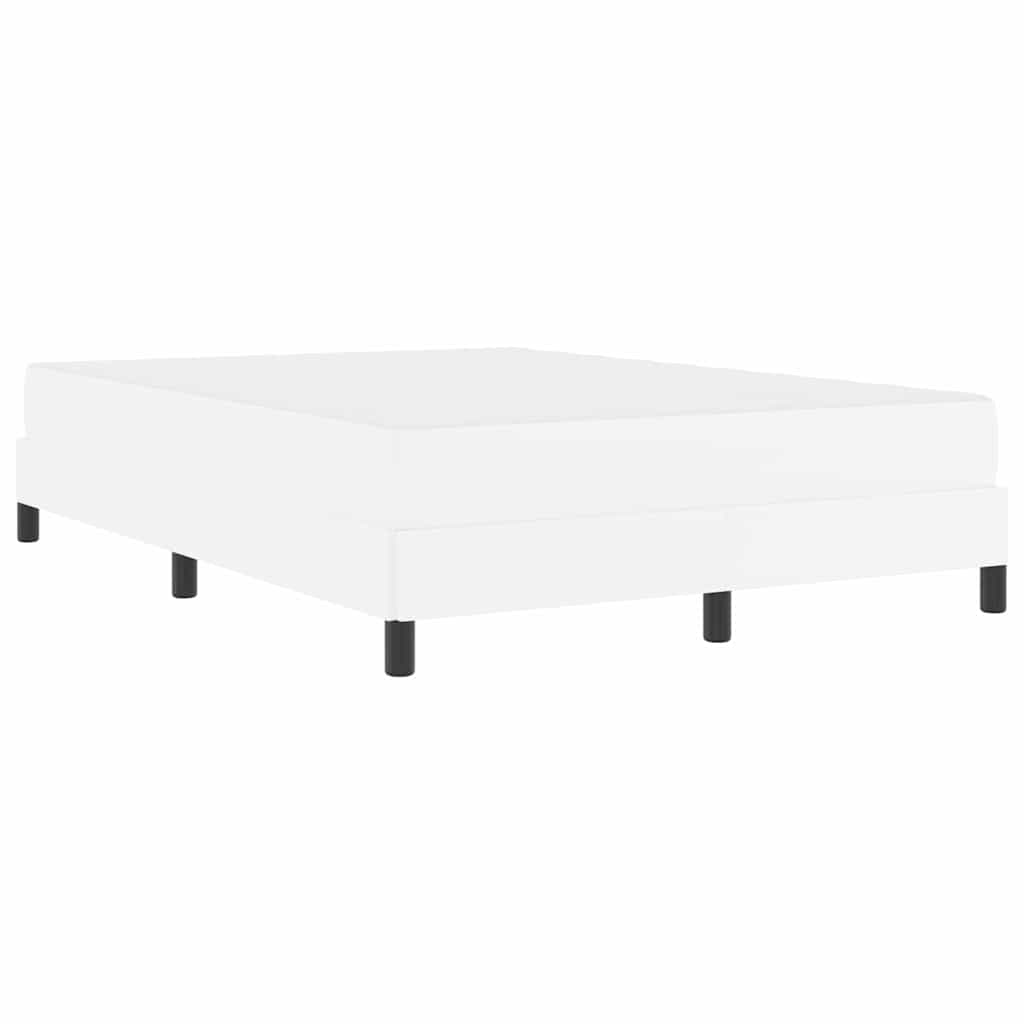 Letto con materasso Bianco Puro 160 x 200 cm Pelle sintetica