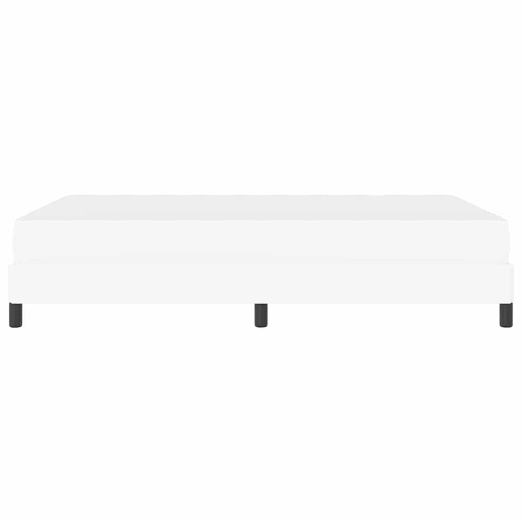 Letto con materasso Bianco Puro 160 x 200 cm Pelle sintetica