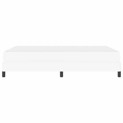 Letto con materasso Bianco Puro 160 x 200 cm Pelle sintetica