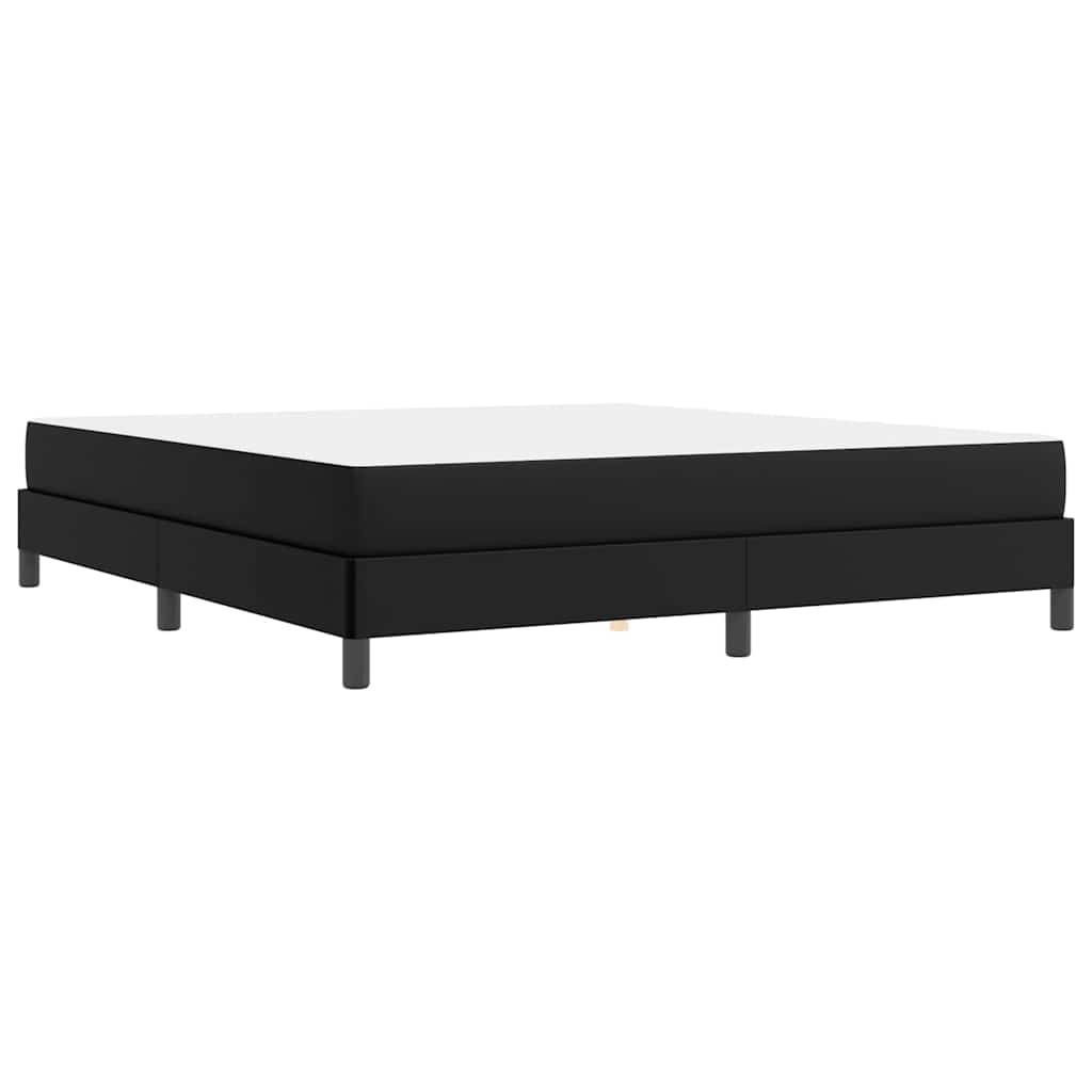 Letto con materasso Nero 180 x 200 cm Pelle sintetica