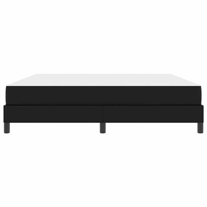 Letto con materasso Nero 180 x 200 cm Pelle sintetica
