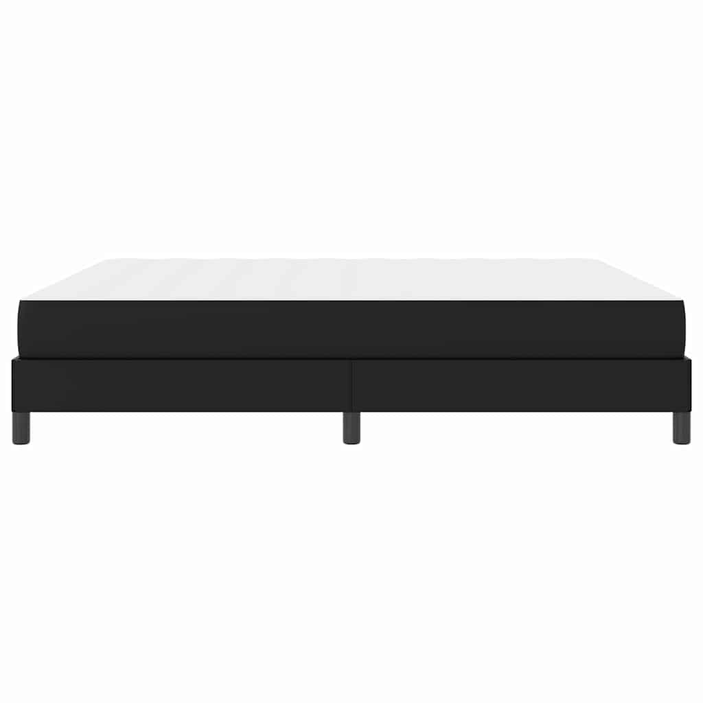 Letto con materasso Nero 180 x 200 cm Pelle sintetica