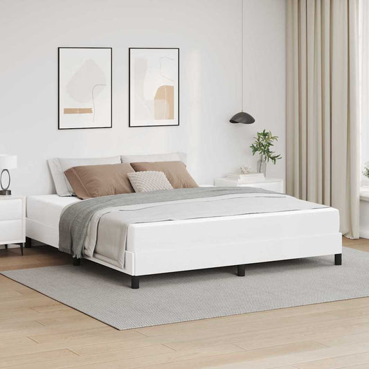 Struttura del letto Bianco Puro 180 x 200 cm Tessuto | homemem39