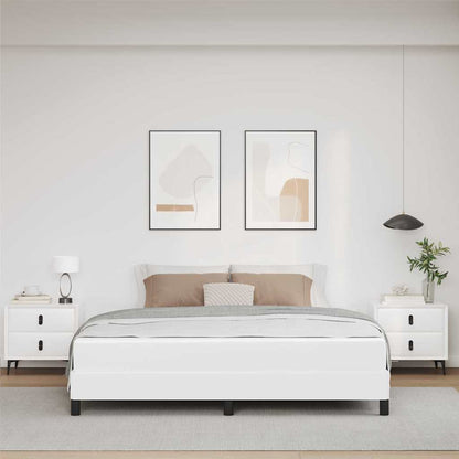 Struttura del letto Bianco Puro 180 x 200 cm Tessuto | homemem39