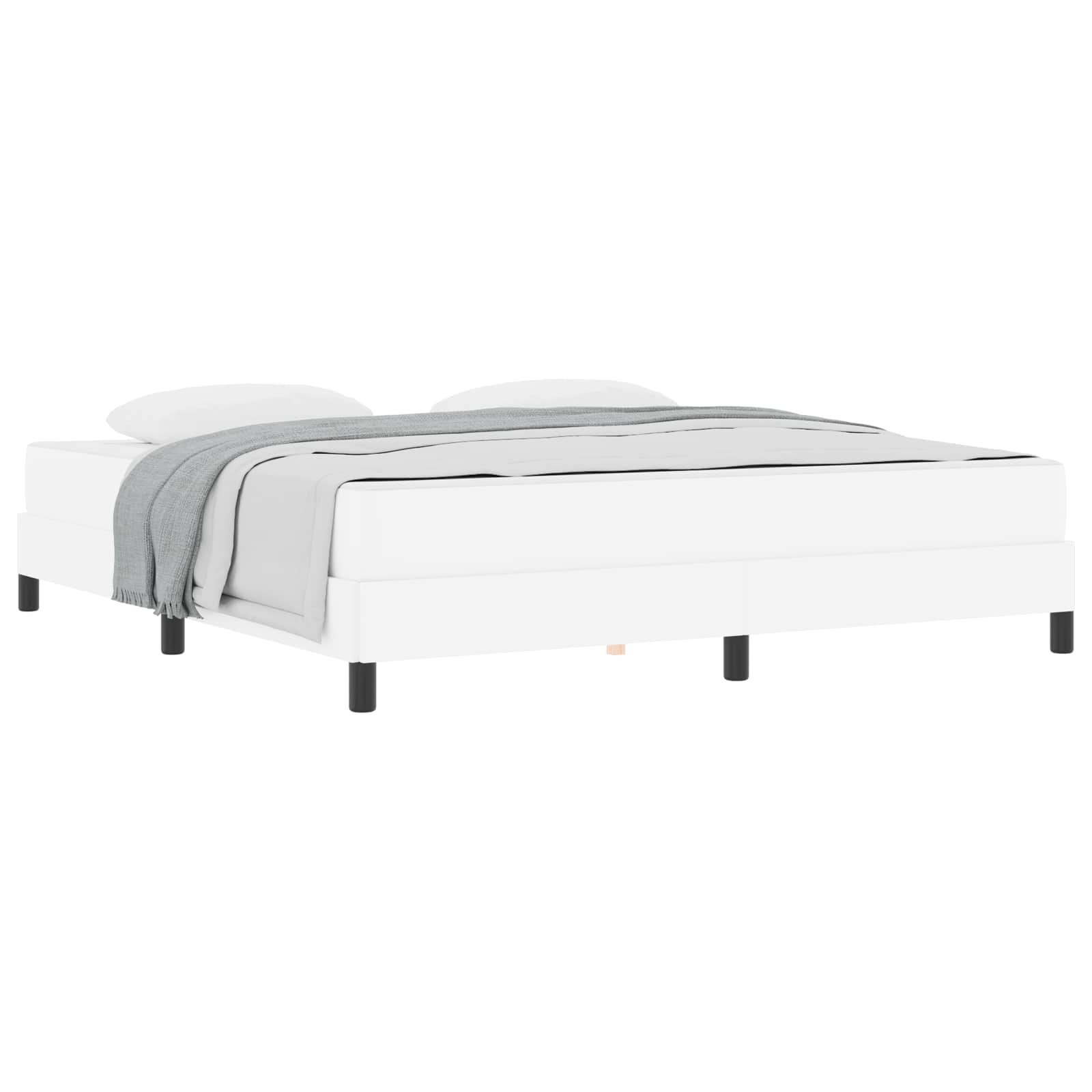 Struttura del letto Bianco Puro 180 x 200 cm Tessuto | homemem39