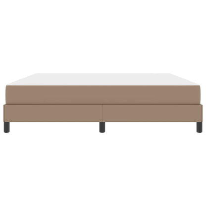 Letto con materasso Cappuccino 180 x 200 cm Pelle sintetica