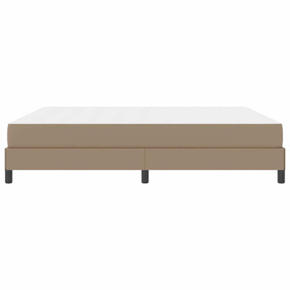 Letto con materasso Cappuccino 180 x 200 cm Pelle sintetica