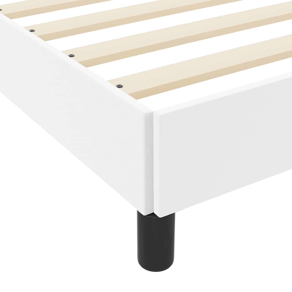 Struttura del letto Bianco Puro 200 x 200 cm Tessuto | homemem39