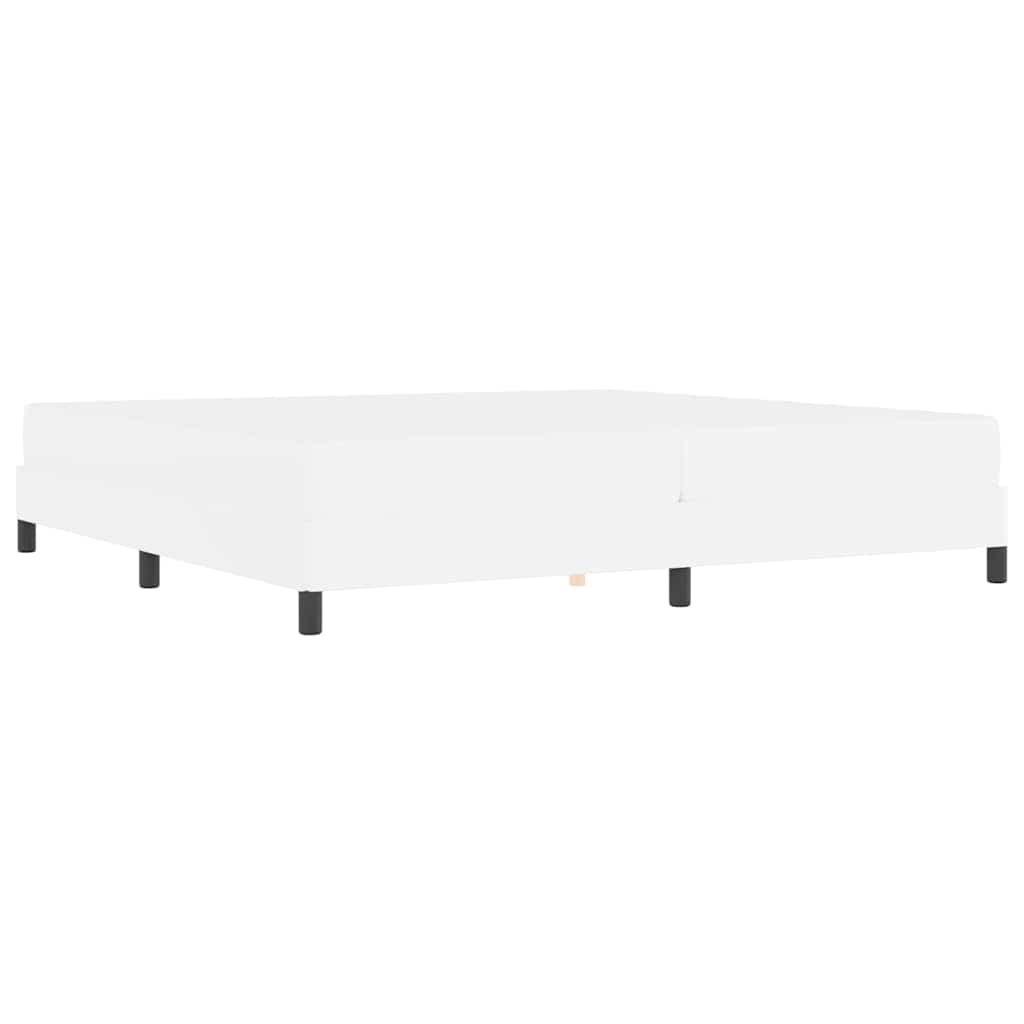 Struttura del letto Bianco Puro 200 x 200 cm Tessuto | homemem39