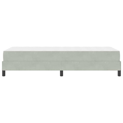 Letto box spring con materasso Grigio chiaro 80 x 200 cm - homemem39