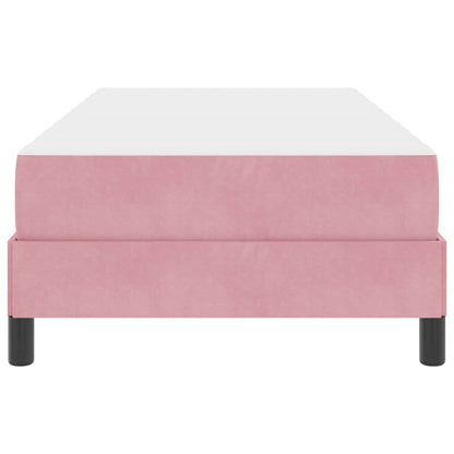 Letto a molle con materasso Rosa 80 x 200 cm Tessuto | homemem39