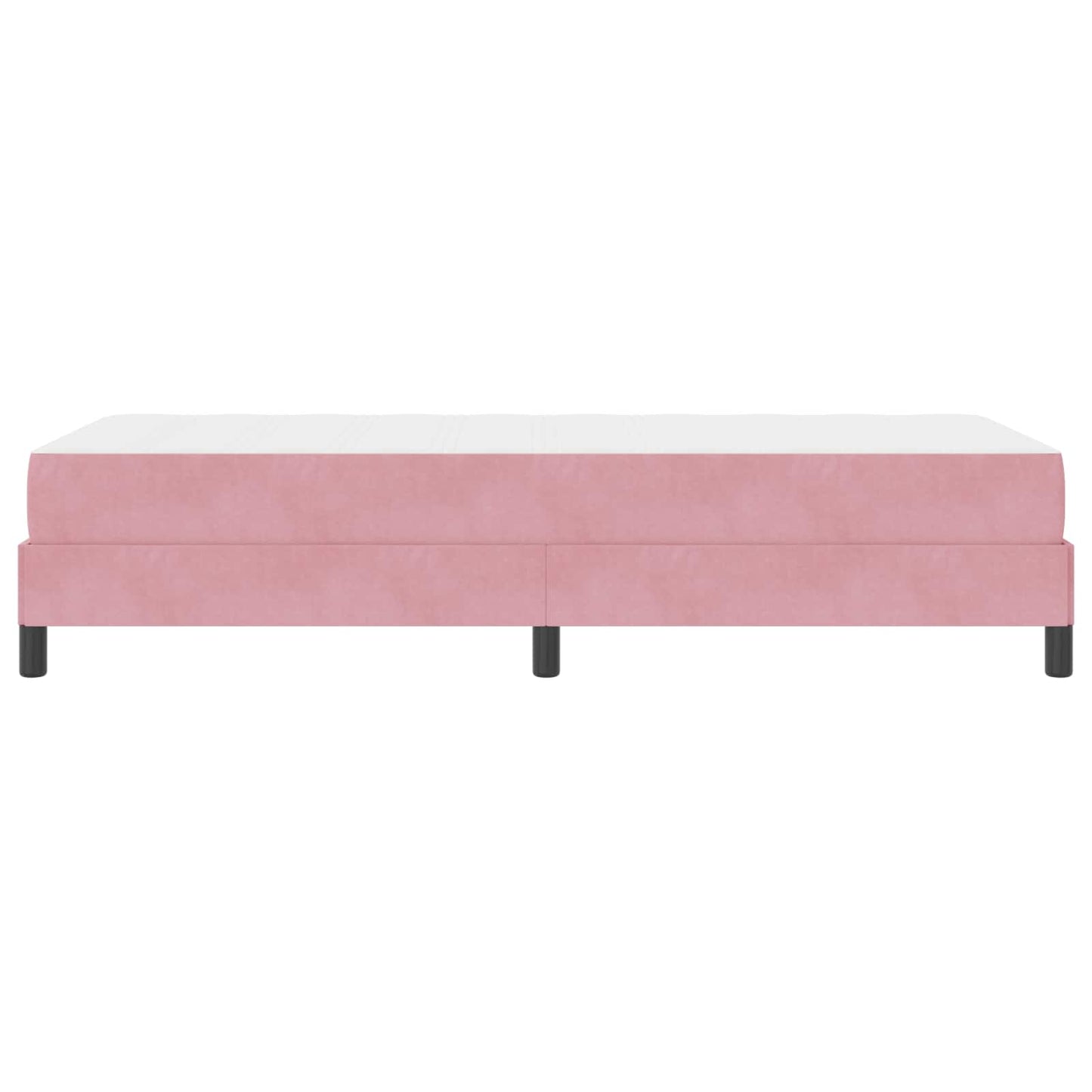Letto a molle con materasso Rosa 80 x 200 cm Tessuto | homemem39