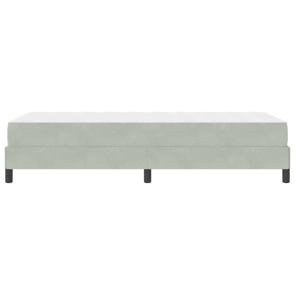 Letto box spring con materasso Grigio chiaro 90 x 190 cm - homemem39
