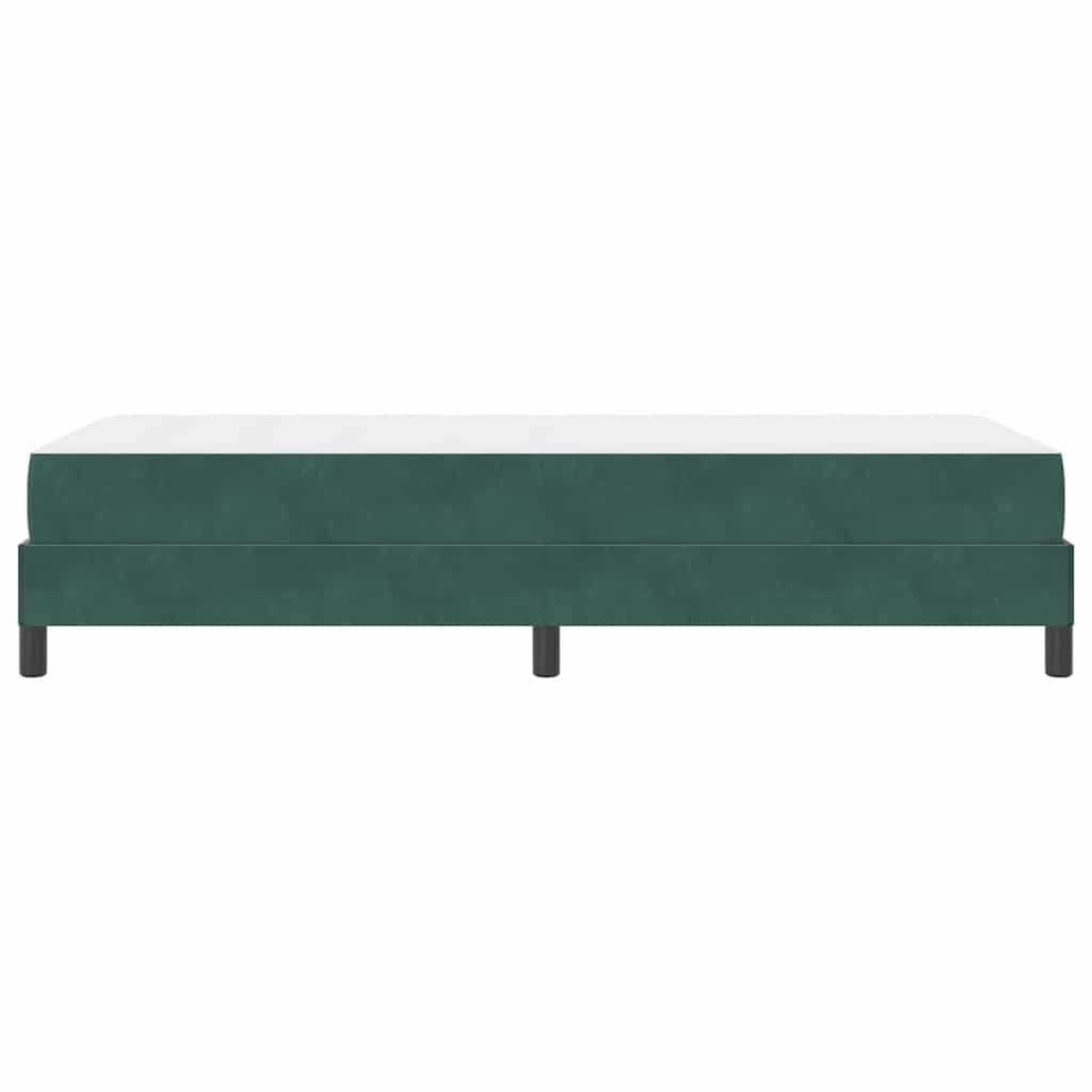 Letto box spring con materasso Verde Scuro 90 x 190 cm Velluto - homemem39