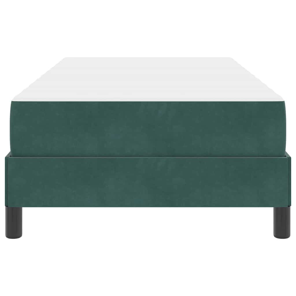 Letto box spring con materasso Verde Scuro 90 x 200 cm Velluto - homemem39