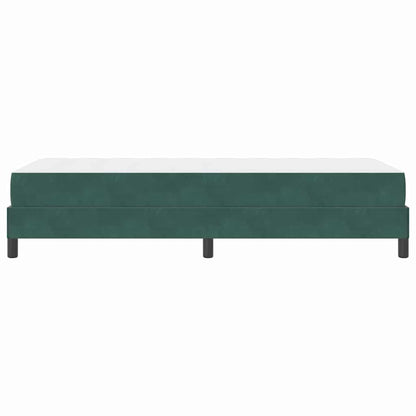 Letto box spring con materasso Verde Scuro 90 x 200 cm Velluto
