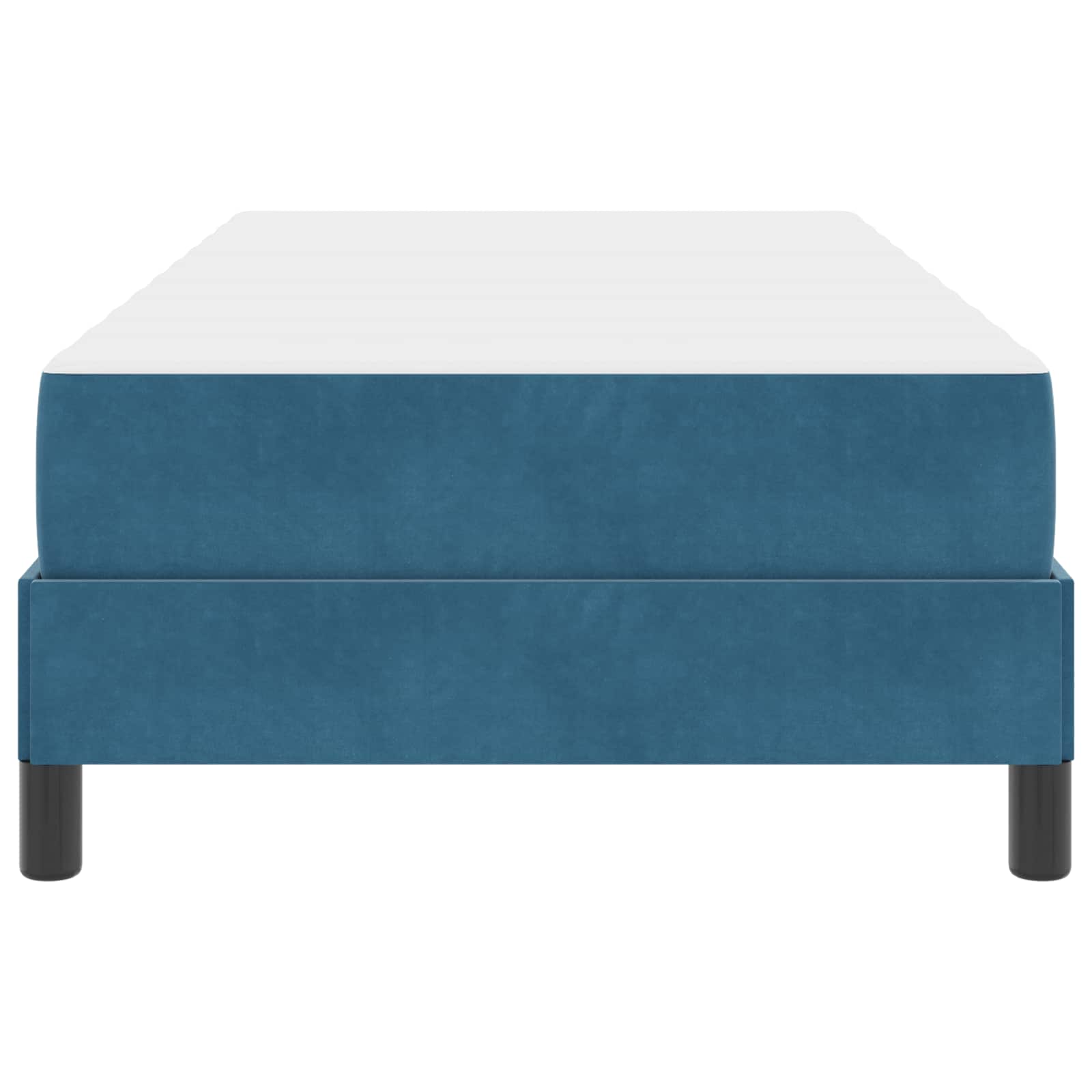 Letto a molle con materasso Blu Scuro 90 x 200 cm Tessuto | homemem39