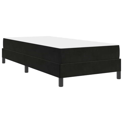 Letto a molle con materasso Nero 100 x 200 cm Tessuto | homemem39