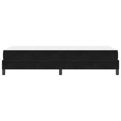 Letto box spring con materasso Nero 100 x 200 cm Velluto