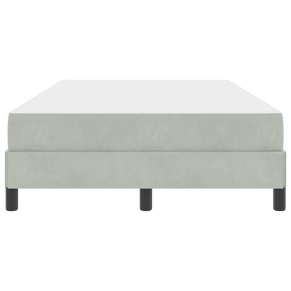 Letto a molle con materasso Grigio chiaro 120 x 190 cm Tessuto