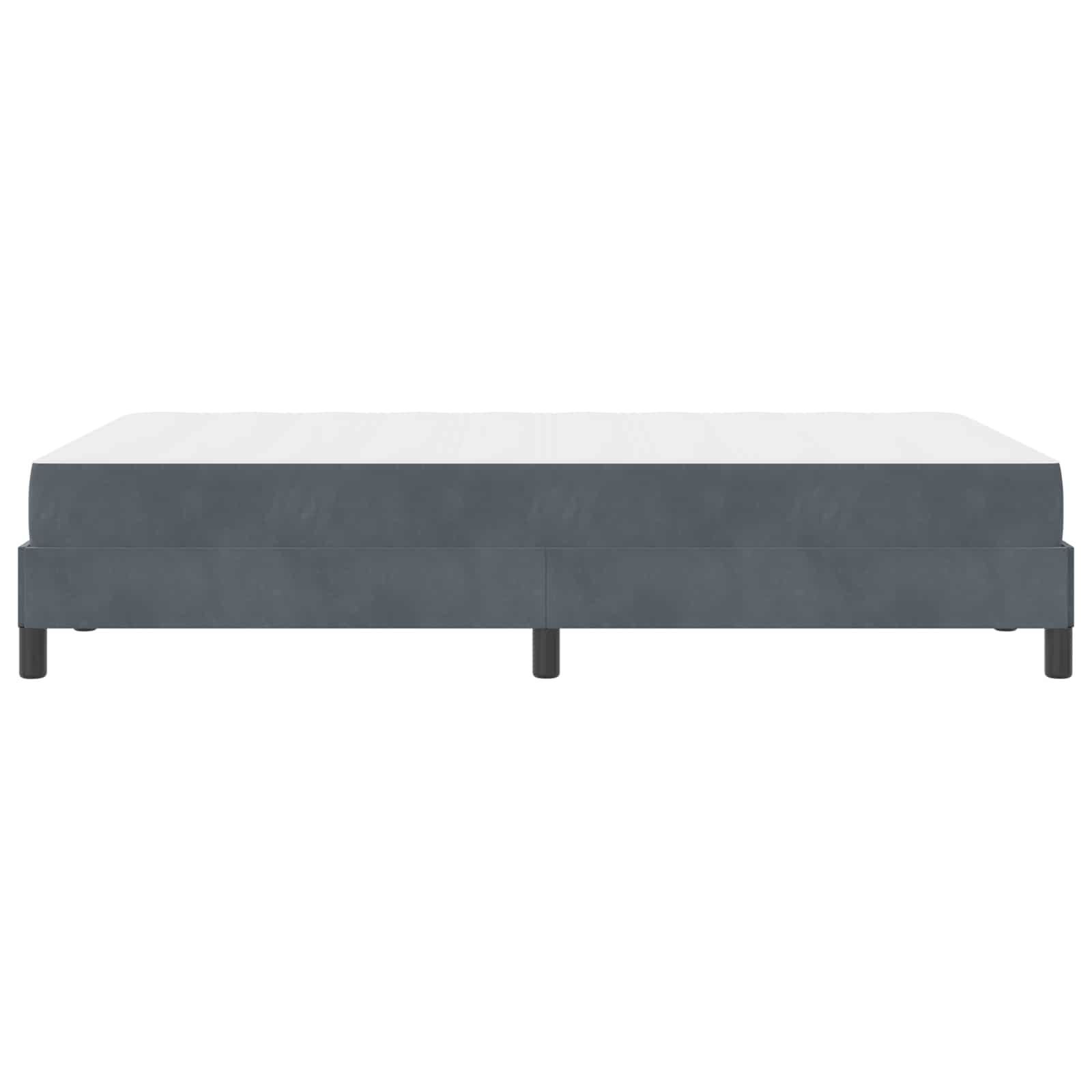 Letto a molle con materasso Grigio scuro 120 x 190 cm Tessuto | homemem39