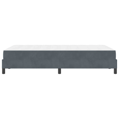 Letto a molle con materasso Grigio scuro 120 x 190 cm Tessuto | homemem39
