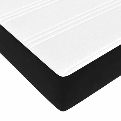 Letto box spring con materasso Nero 120 x 190 cm Velluto