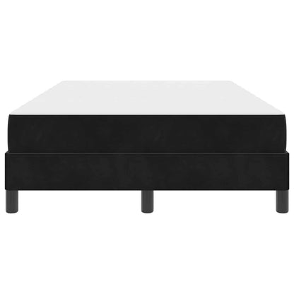 Letto a molle con materasso Nero 120 x 190 cm Tessuto