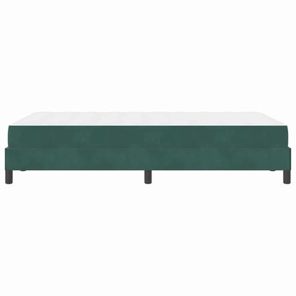 Letto box spring con materasso Verde Scuro 120 x 190 cm Velluto - homemem39