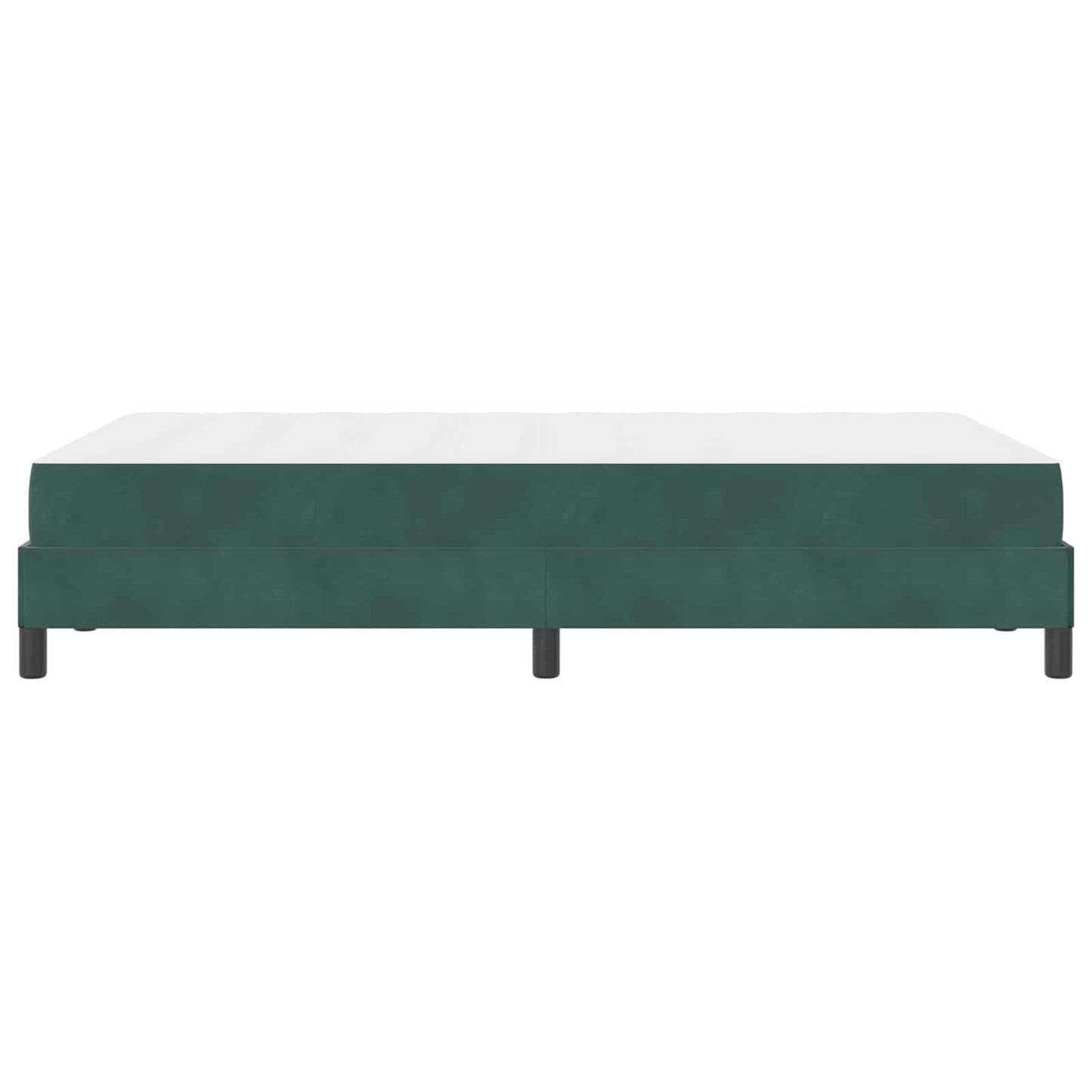 Letto a molle con materasso Verde Scuro 120 x 190 cm Tessuto