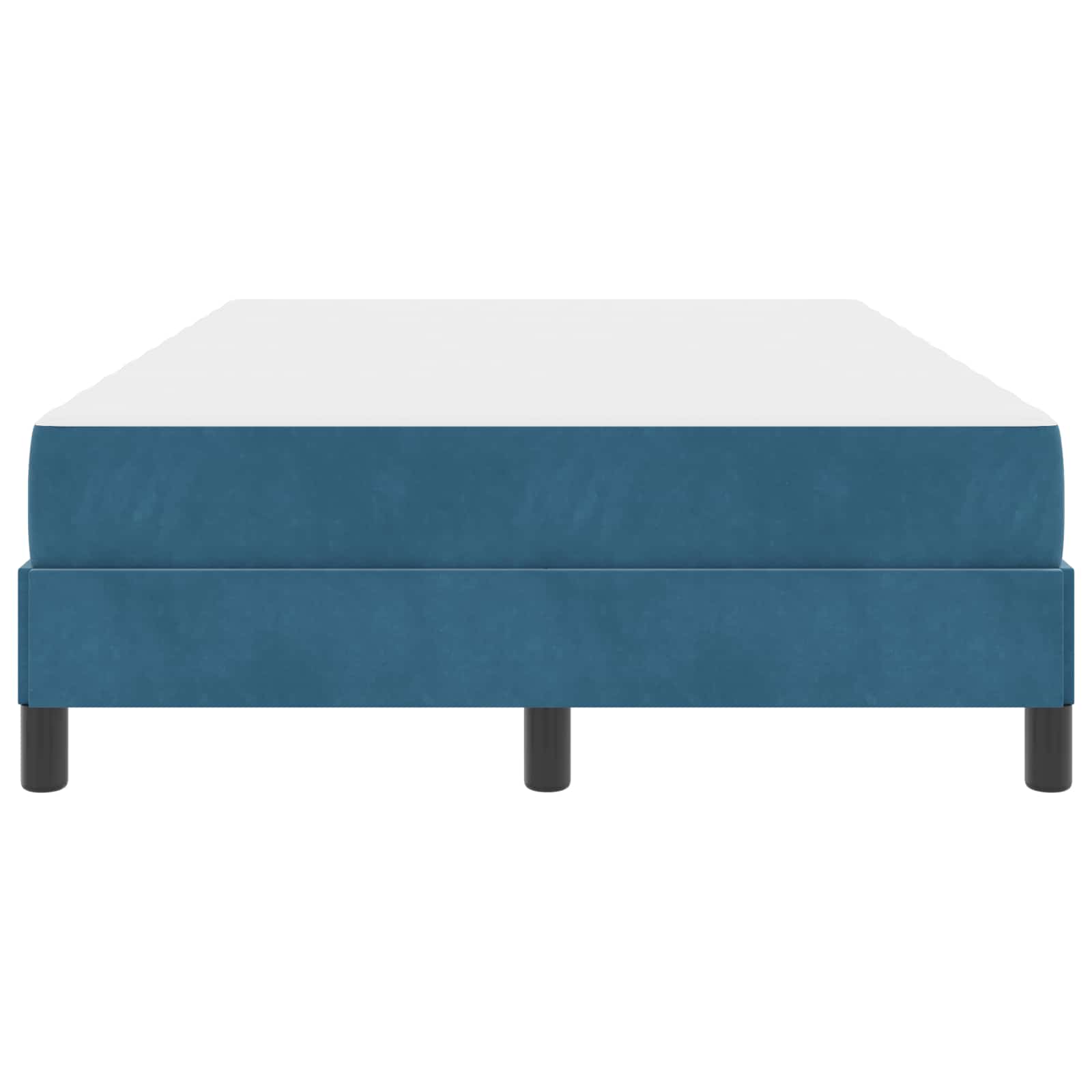 Letto a molle con materasso Blu Scuro 120 x 190 cm Tessuto | homemem39
