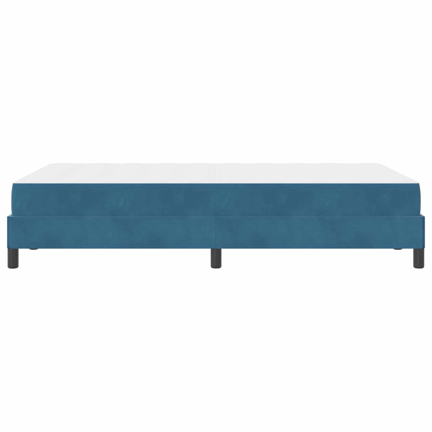 Letto a molle con materasso Blu Scuro 120 x 190 cm Tessuto | homemem39
