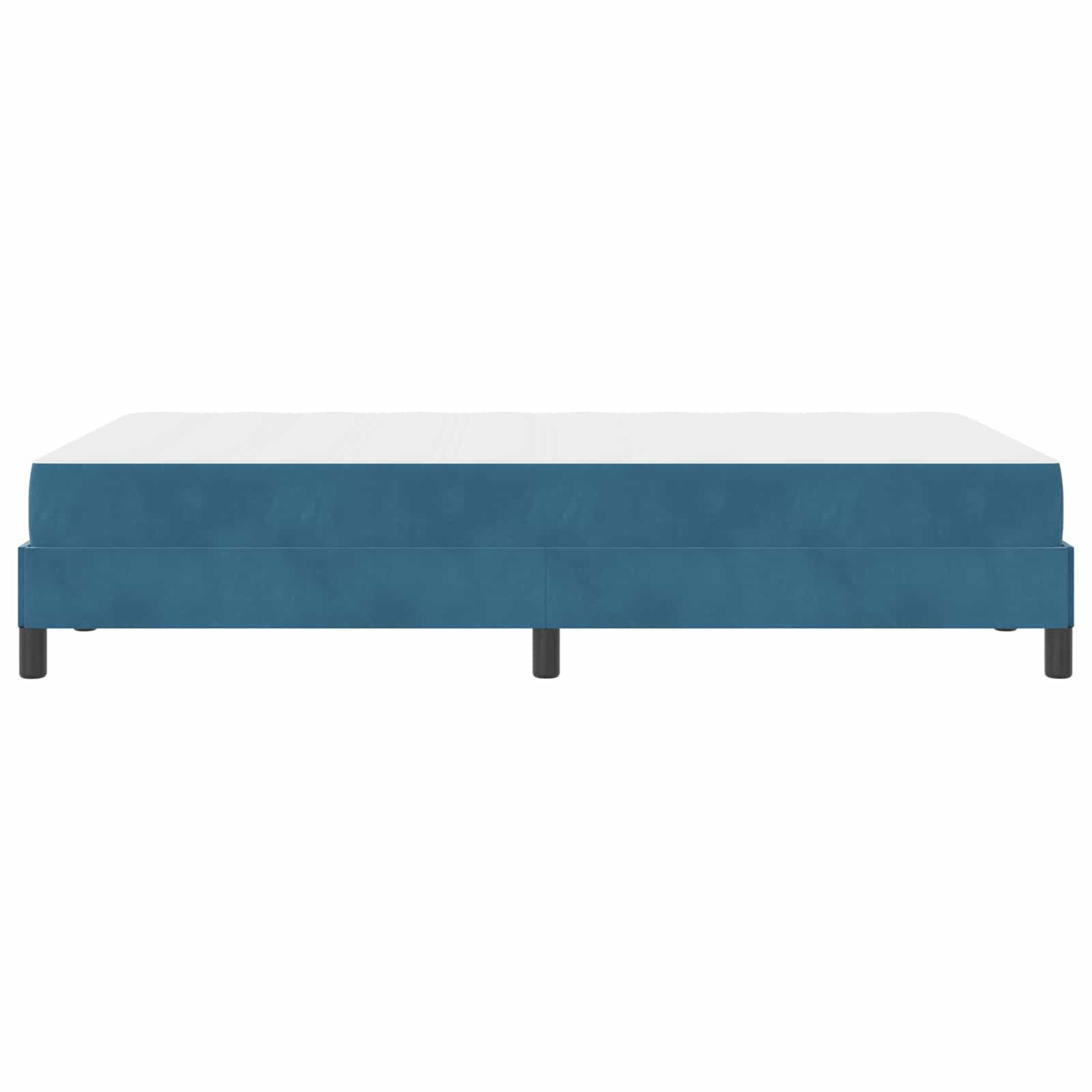 Letto a molle con materasso Blu Scuro 120 x 190 cm Tessuto | homemem39