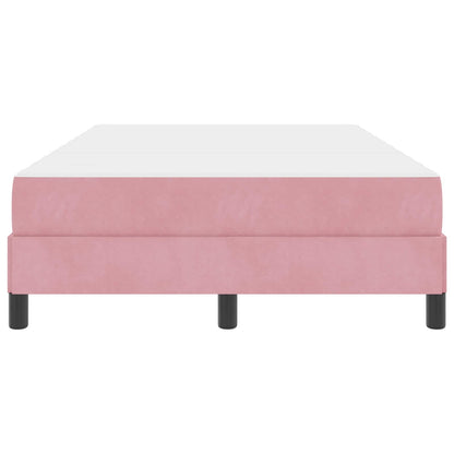 Letto a molle con materasso Rosa 120 x 190 cm Tessuto | homemem39