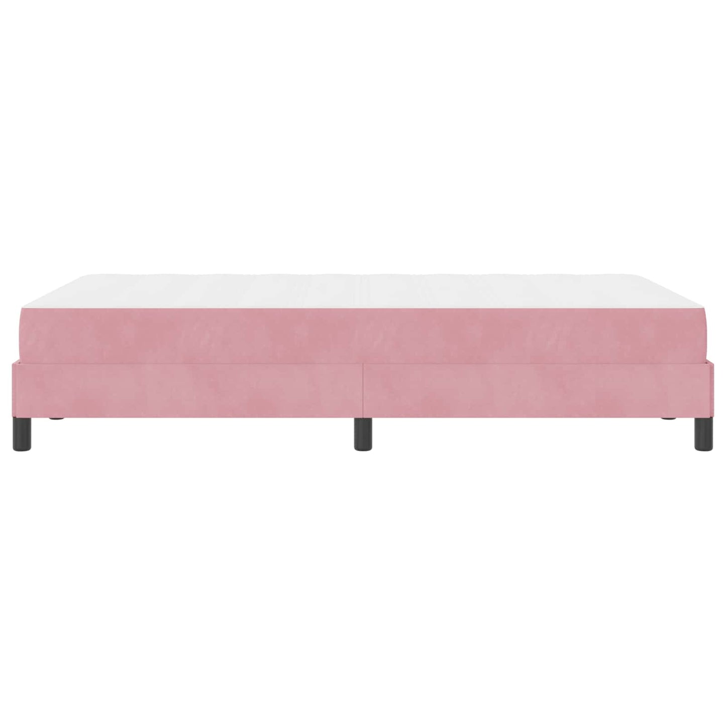 Letto a molle con materasso Rosa 120 x 190 cm Tessuto | homemem39