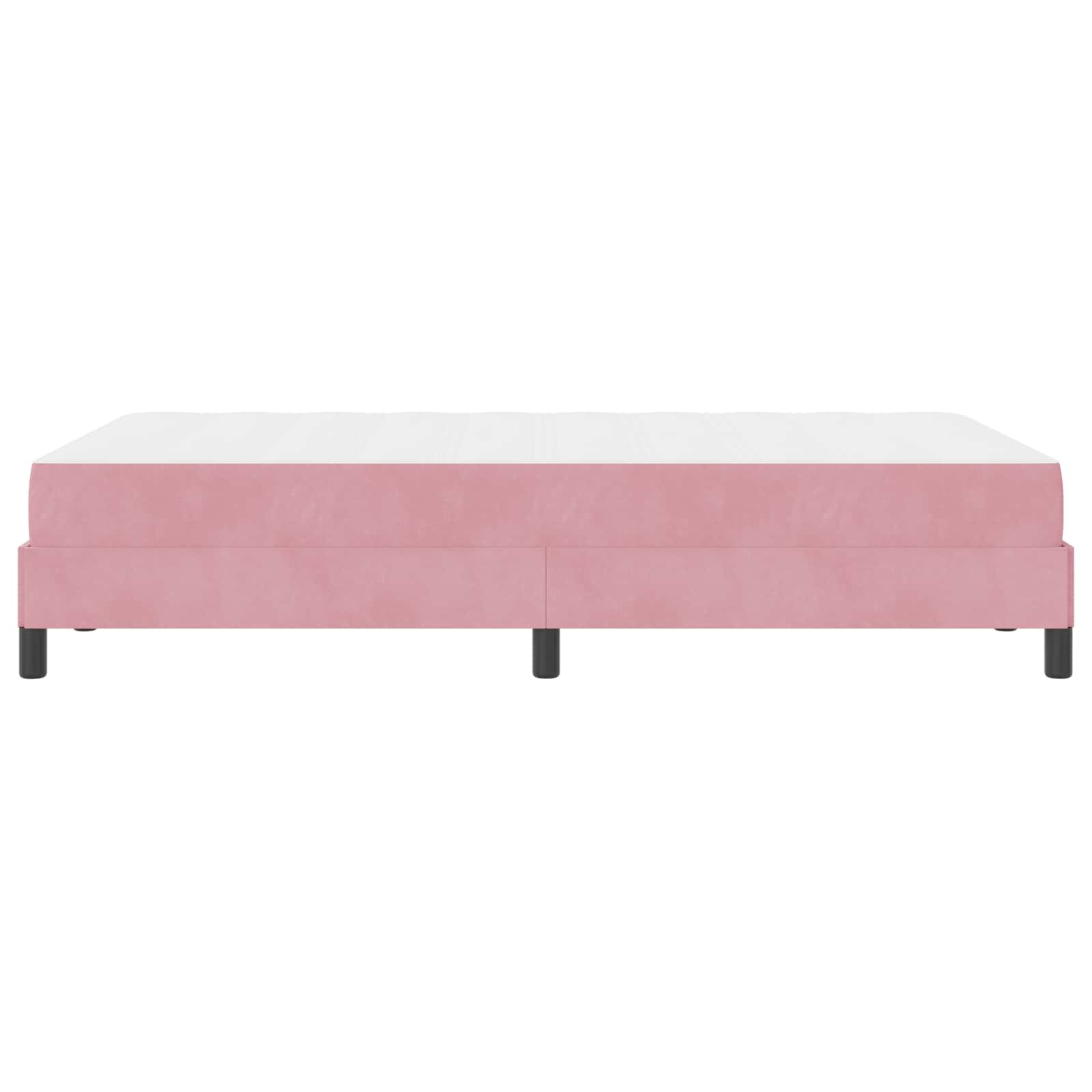 Letto a molle con materasso Rosa 120 x 190 cm Tessuto | homemem39