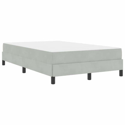 Letto box spring con materasso Grigio chiaro 120 x 200 cm