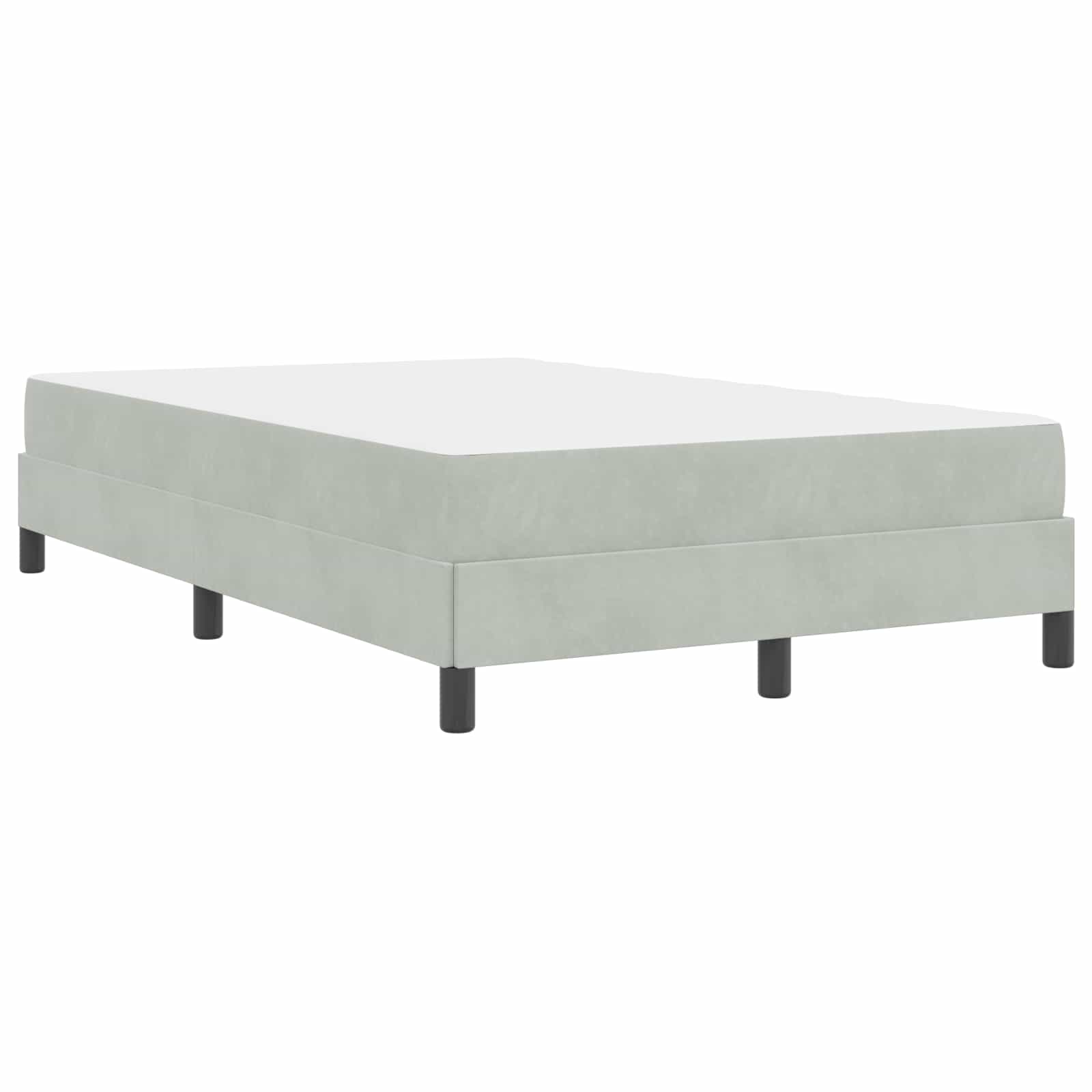 Letto a molle con materasso Grigio chiaro 120 x 200 cm Tessuto | homemem39