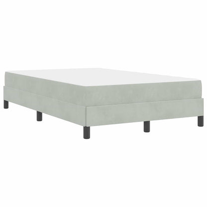 Letto a molle con materasso Grigio chiaro 120 x 200 cm Tessuto