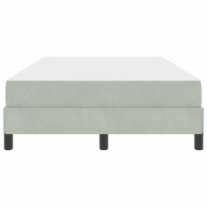 Letto box spring con materasso Grigio chiaro 120 x 200 cm