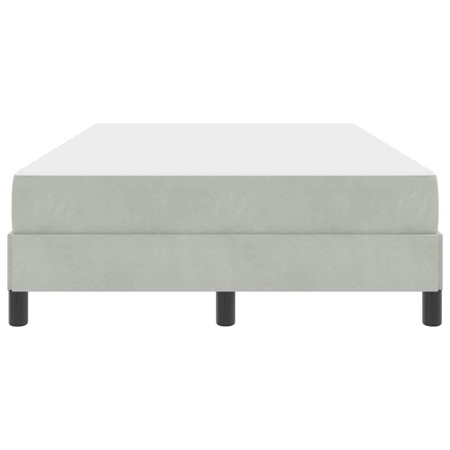 Letto a molle con materasso Grigio chiaro 120 x 200 cm Tessuto | homemem39