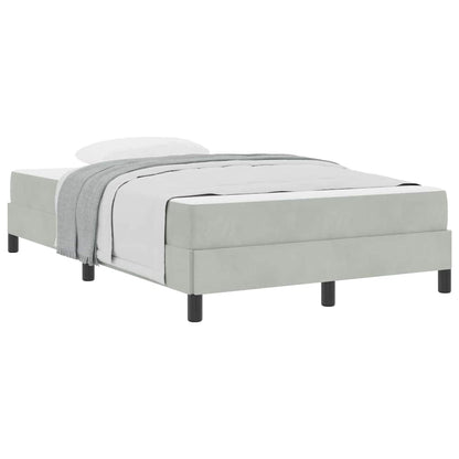 Letto box spring con materasso Grigio chiaro 120 x 200 cm